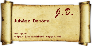 Juhász Debóra névjegykártya